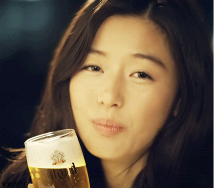广告 美女 韩国 啤酒