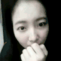 美女 可爱 眨眼睛 长头发