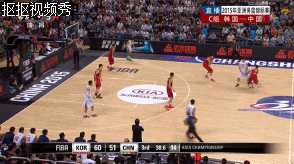 篮球 亚锦赛 中国 韩国 防守 激烈对抗 汗流浃背 英气逼人 劲爆体育
