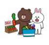 小熊 兔子 卖东西 可爱