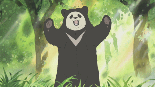 草地 熊猫 树林 跳舞