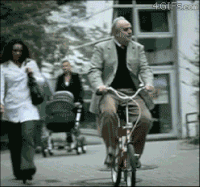 搞笑 邪恶 自行车  大叔