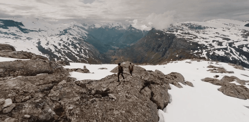 北欧 山脉 挪威 旅行的意义-挪威之旅 游客 雪山 风景
