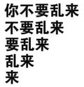 你不要乱来 斗图 搞笑 白色背景 纯文字