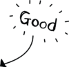 贴纸 卡通 good 棒 赞