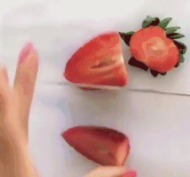 草莓  切片  玫瑰  神奇