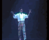 背带裤 跑动 演唱 男星