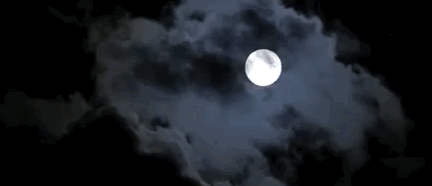 月亮 moon 夜晚 云 满月