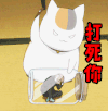 打死你 猫 动漫 soogif出品 soogif