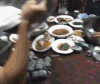 喝酒 大盆 豪迈 男人