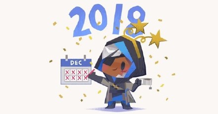 2018 可爱 插画 斗图 新年