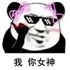 熊猫头 我你女神 斗图 搞笑 猥琐