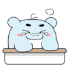 小象 拍桌子 生气 可爱