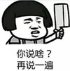 暴漫 文字表情包 你说啥再说一遍 搞笑 逗 沙雕