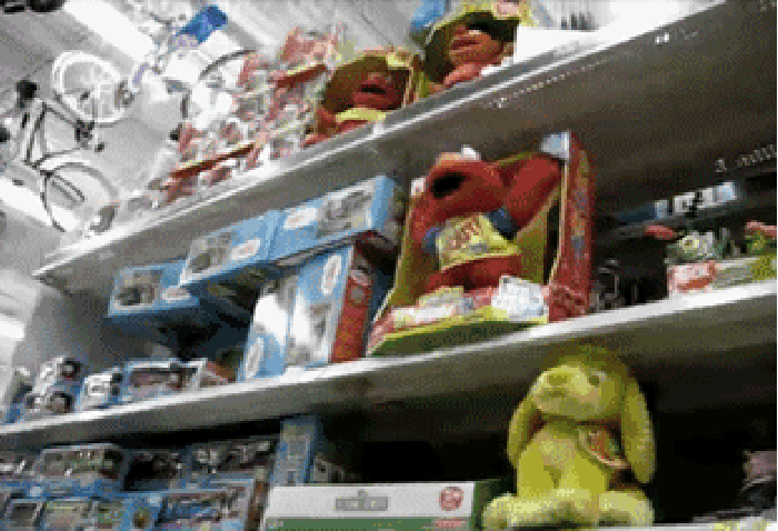 玩具 超市 动态 架子