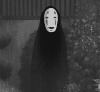 无脸男 鬼脸 下雨 恐怖 发呆
