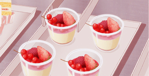 二次元 甜点 手绘美食 草莓樱桃