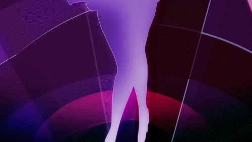 美女 影子 紫色 跳舞