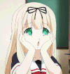 女孩 大眼睛 动漫 卡通