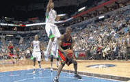 NBA 篮球 盖帽 胯下 飞越