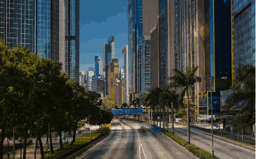 HONG&KONG&Time&Lapse 公路 城市 延时摄影 旅游 香港 高楼
