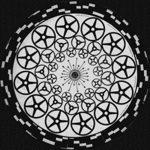 圆圈 抽象 炫酷 黑白