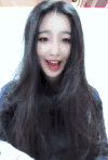 美女 笑容 长发 红嘴唇
