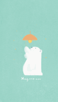 北极熊 灯光 创意 动漫