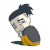 卡通 男孩 委屈 眼泪