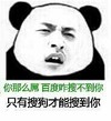 你那么屌 百度咋搜不到你 只有搜狗才能搜到你 熊猫人