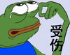 青蛙  卡通   流泪  受伤  擦泪