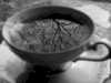 茶杯 倒影 水面 宁静
