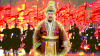 大胡子 皇帝装 将士 红色