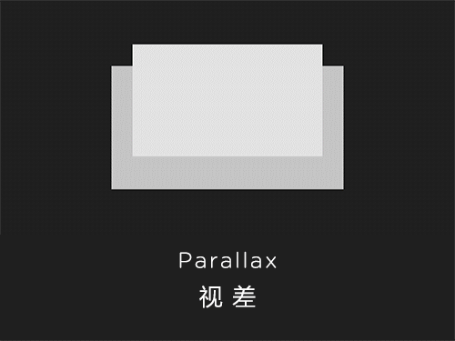手机 UI 动效 视差