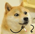 狗狗 抽烟 眨眼 动漫