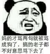 妈的才骂两句就被骂成狗了 搞的老子都不好意思骂下去了 熊猫人 苦笑