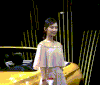 杨紫 美美哒 一字领裙子 拍照