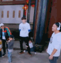 小孩 短发 黑色 白色
