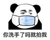 熊猫头 文字表情包 你洗手了吗就拍我 搞笑 逗 沙雕