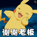 双十一 双11 购物 soogif soogif出品 谢谢老板 皮卡丘 神奇宝贝 thank