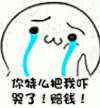 难过 圆仔 伤心 你特么把我吓哭了赔钱