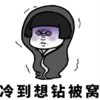 文字表情包 搞笑 逗 魔性 天气太冷了 冷到想钻被窝