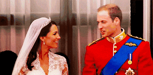 威廉王子 凯特王妃 婚礼 亲吻 英国