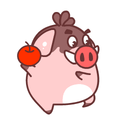 猪猪 可爱 卡通 搞笑