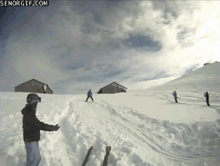 滑雪 大视野 雪谷 户外运动 旋转 失败 搞笑 勇敢 skiing
