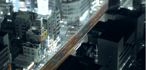 城市 夜晚 日本 移轴摄影 立交桥 车流 迷你东京