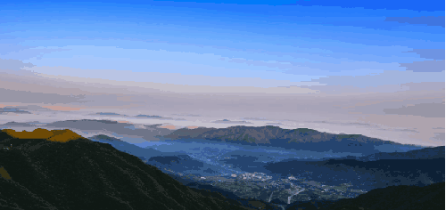 4K韩国风光 山脉 山顶 纪录片 阳光 风景