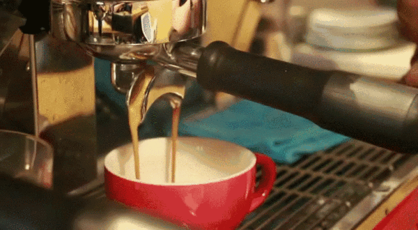 咖啡 制作 红杯子 甜美