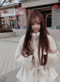 长发美女 网红 直播 可爱