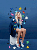 创意 星星 海报 美女 设计
